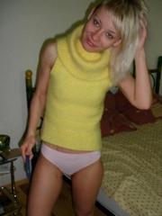 Blonde wife with small breasts gets..